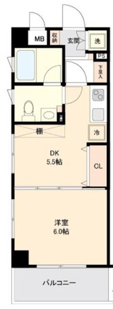 西荻窪駅 徒歩5分 2階の物件間取画像